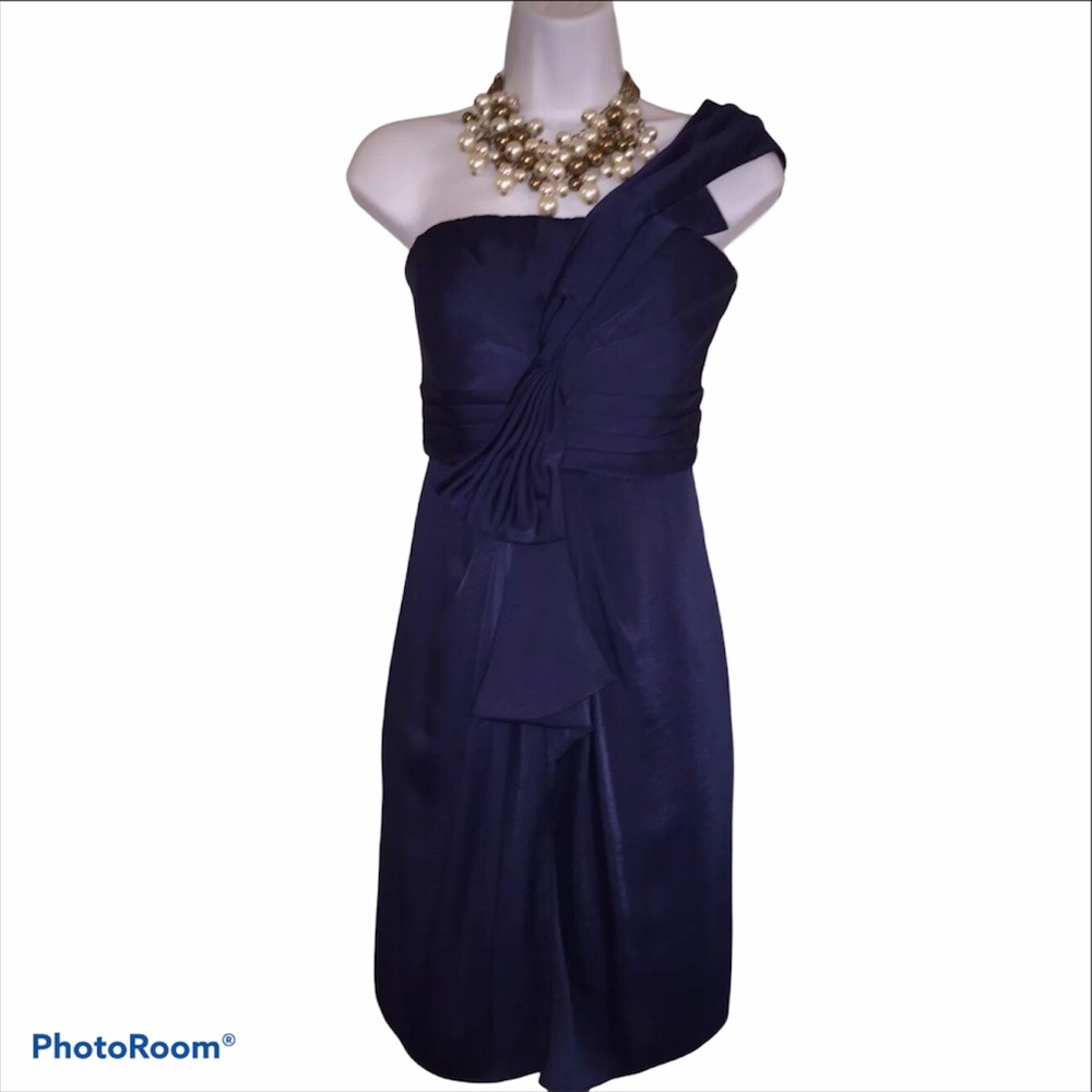 BCBGMAXAZRIA Navy Special Occasion Prom Dress